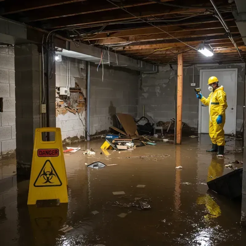 Flooded Basement Electrical Hazard in Schuyler County, NY Property