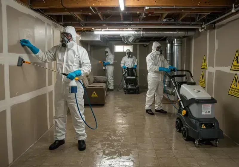 Basement Moisture Removal and Structural Drying process in Schuyler County, NY